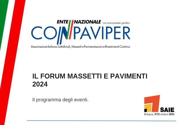 Immagine2 PROGRAMMA FORUM MASSETTI E PAVIMENTI 2024 